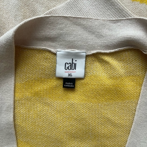 NWT CAbi #5836 Roar Cardigan Sweater Tiger Stripe size XL - Picture 10 of 13